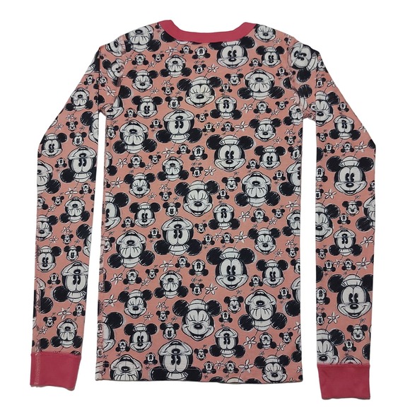 Hanna Andersson + Disney Minnie Mouse print long johns pajama set - Picture 3 of 11